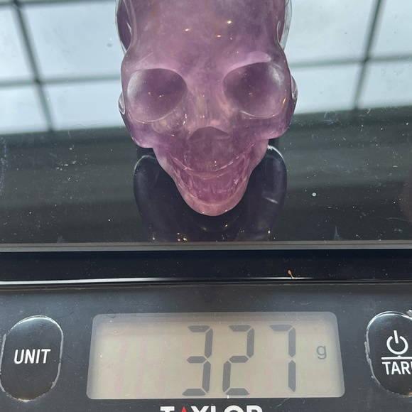 2.2" Amethyst Crystal Skull Druzy - Picture 3 of 7